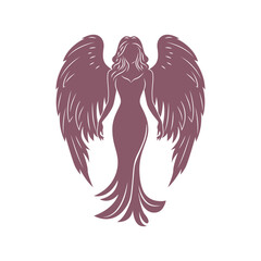 Goddess Standing Tall with Wide Wings
