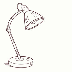 Adjustable desk lamp with flexible neck and circular base