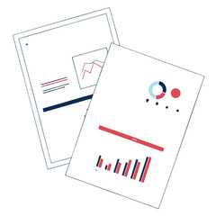 Business Reports With Charts graphs data