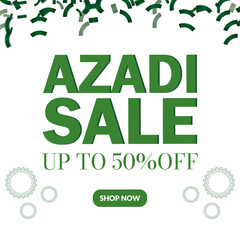 14 August Pakistan Independence day sale banner poster background and template design. Pakistan independence day sign symbol. 