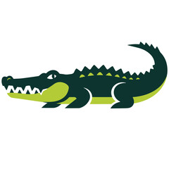 vector illustration of a crocodile