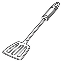 Grilling Spatula With Slotted Head kitchen utensil