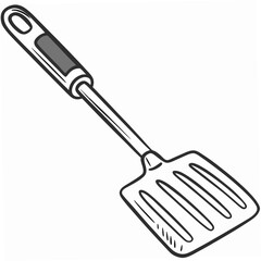 Grilling Spatula With Slotted Head cooking kitchen utensil