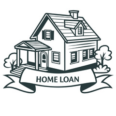 House with porch and trees home loan