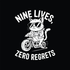 Funny cat t shirt design