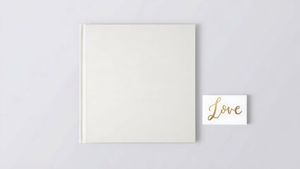 Anniversary album with love card