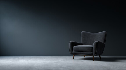 Minimalist black background for product photography with just one object as the highlight