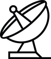 Satellite Dish: Outline Icon

