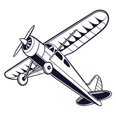 Vintage Propeller Aircraft Flying airplane aviation © rabbi