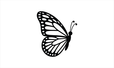 Obraz premium Elegant butterfly design silhouette