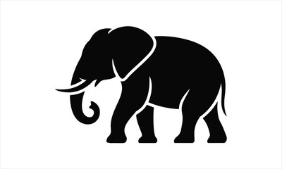 Obraz premium Majestic elephant family silhouette design