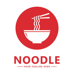 Chinese noodle logo design icon template japanese ramen Logo