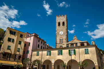 Church of Saint John the Baptist in Monterosso al Mare, Cinque Terre, Liguria, Italy