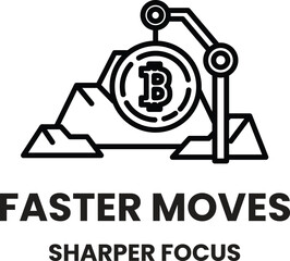 A black and white image of a coin with the letter B on it