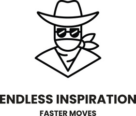 A cowboy with sunglasses and a bandana on his neck