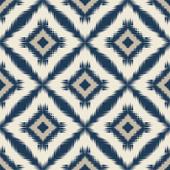 Ethnic ikat tropical traditional pattern folk antique background.Art graphic print design for carpet fabric texture textile wallpaper background backdrop rug.