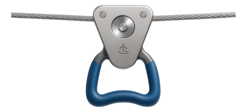 Stainless steel zip line with weather-resistant coating for coastal installations