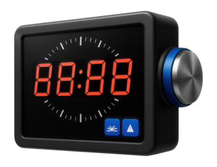 Wall-mounted digital timer with buzzer for swimming competitions