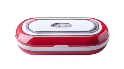 • A compact food vacuum sealer for kitchen use, isolated on white background in HD 