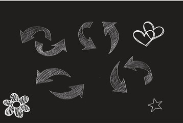 set of arrow vector icons