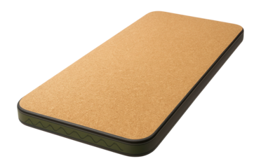 Eco-friendly cork card mat with natural texture for eco-conscious players