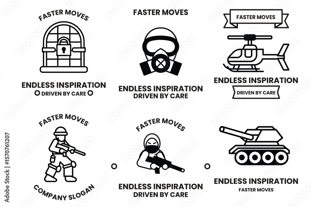 Poster a series of images with the words 