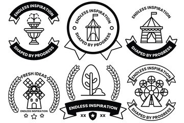 Endless inspiration is the concept of these badges