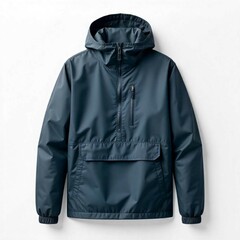 Realistic Packable Windbreaker Jacket Mockup – Minimal Front-Facing Display