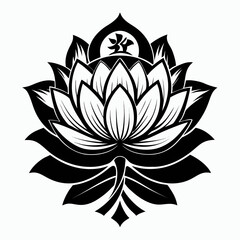 vector illustration of lotus flower