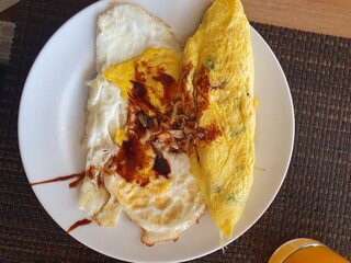 breakfast food at hotel or restaurant
