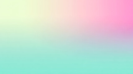 Obraz premium Pastel Color Gradient Background Soft Hues Teal Pink Yellow Green,