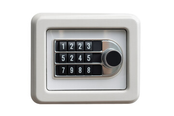 digital safe box isolated on white background