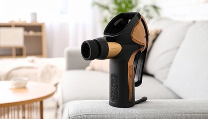 Electric Neck Massager on Living Room Sofa 