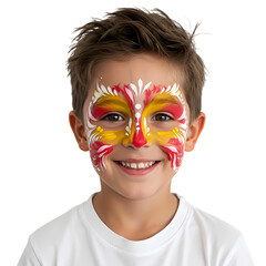 Vibrant Face Painting: A Child's Joyful Expression