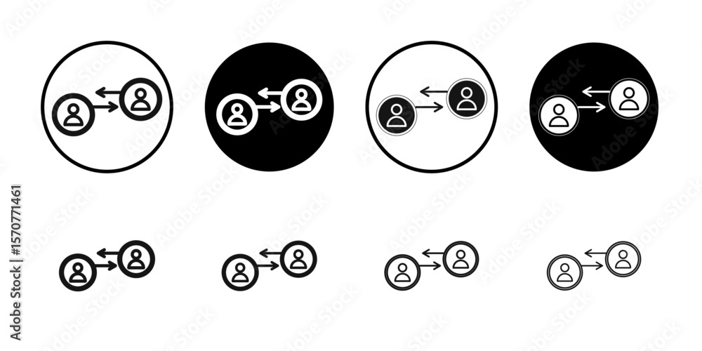 Poster b2b icon simple vector isolated symbol