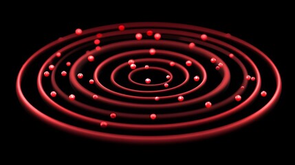 Obraz premium Glowing abstract neon spiral design