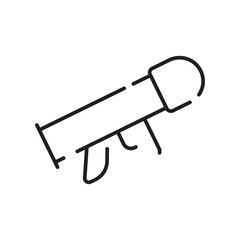 War web icons in line style. Army, battle, conflict, military, missile, refugees, bomb, tank, collection.