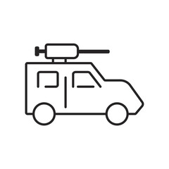 War web icons in line style. Army, battle, conflict, military, missile, refugees, bomb, tank, collection.