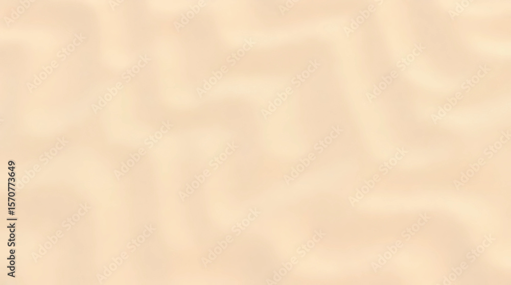 Poster realistic 3d top view of wavy desert sand pattern with soft shadows and warm tones