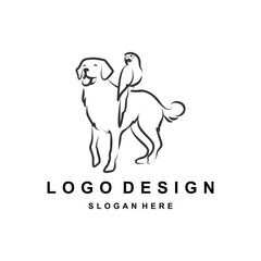 Diverse Pet Group - Line Art Animal Ensemble