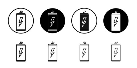 Energy drink icon simple vector isolated symbol