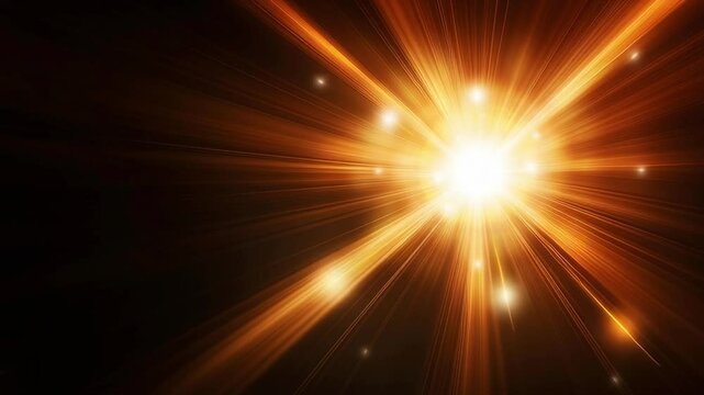 A bright light is shining on a dark background. The light is so bright that it is almost blinding