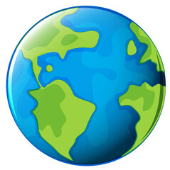 earth globe vector illustration