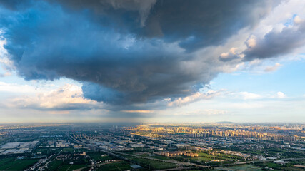 The scenery on a cloudy day