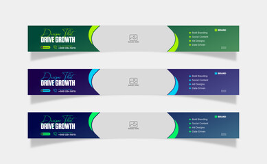 Leaderboard Ad web banner template design