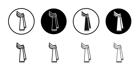 Scarf icon simple vector isolated symbol
