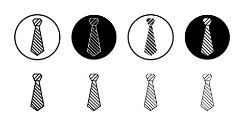 Tie icon simple vector isolated symbol
