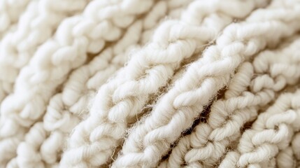 Cozy and Soft White Wool Texture for Winter Designs, Ideal for Backgrounds and Textile Projects