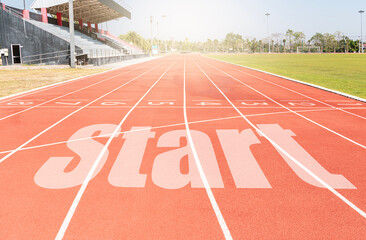 Grid starts running track with message Start on floor