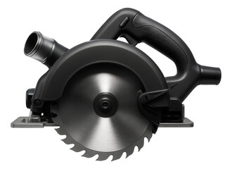 Circular saw with a dust collection port for a clean home DIY workspace.